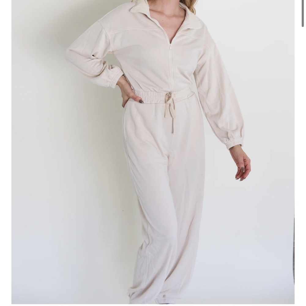 Bluivy Cream Jumpsuit